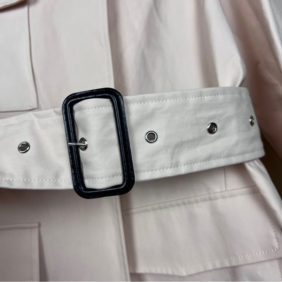 Goop G Label Pink Cotton Belted Trench Coat - Picture 5 of 11